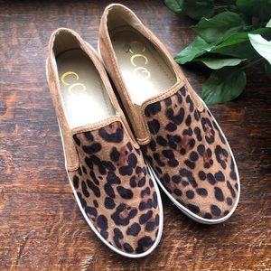 Leopard slip on ccocci shoes size 9